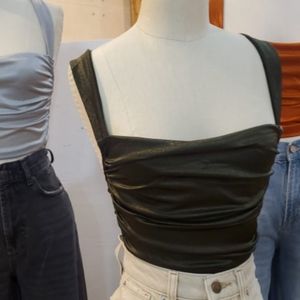 Urban Outfitters Green Corset Top